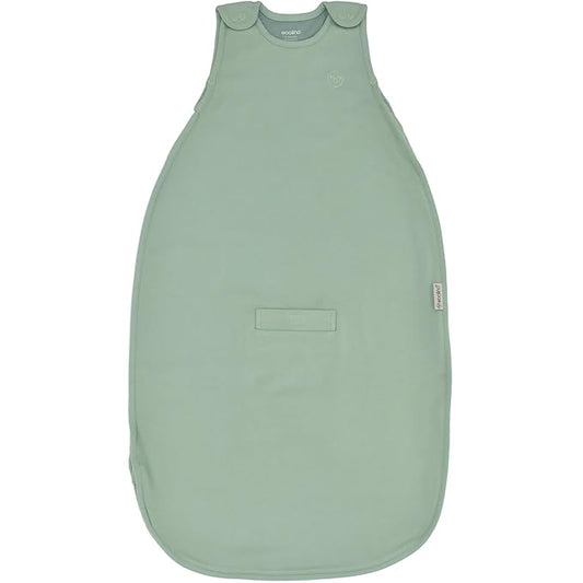 Woolino 4 Season Sleep Sack - Ultimate Merino Wool Sleeping Bag - Two-Way Zipper Adjustable Universal Size Sleep Sack for Baby (2-24 Months) - Aloe