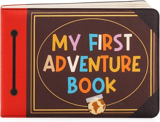 Urban Kiddy™ My First Adventure Book | Baby Photo Album | Soft Baby Book First Year Baby Album Gift Set for Newborn Toddler & Kids Baby Shower - Memory Album Holds 4x6 Photos