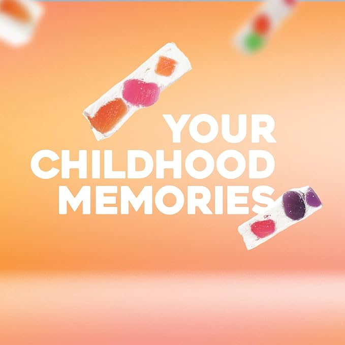 Golden Bonbon Italian Tropical Jujube Nougat Candy, Soft and Chewy With Fruity Jelly Beans Original Recipe (25.2 Oz, Tropical)