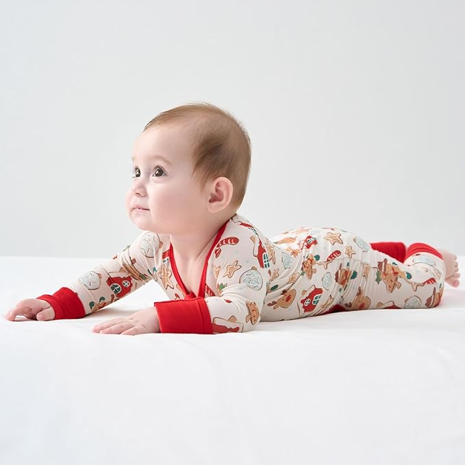 pureborn Baby Boys Girls Sleeper Snug Fit Viscose from Bamboo Pajamas 0-24 Months