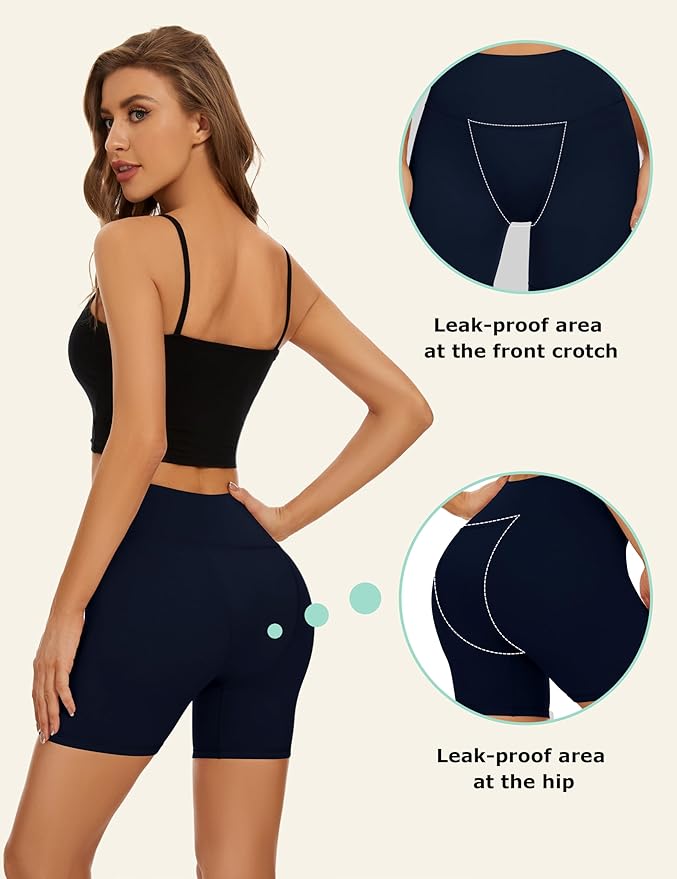 OVRUNS Period Underwear Shorts Heavy Flow Panties Leak proof period Sleep for Incontinence Maternity Postpartum for Women