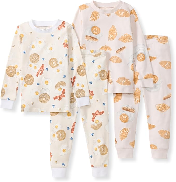 Burt's Bees Baby Boys' 2-Piece Long Sleeve Tee and Pants Organic Cotton Pajama Set