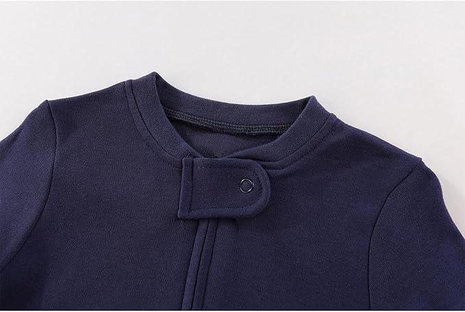 Unisex Zipper Baby Footies Rompers Long Sleeve 3 Pack Infant Boy Girl Jumpsuits 0-12Months Babies Outfits