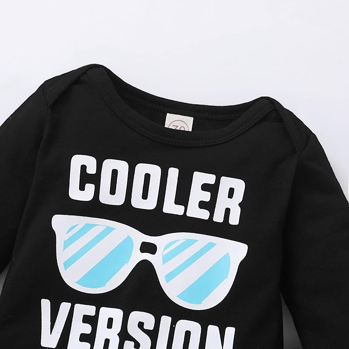 NZRVAWS Newborn Baby Boy Clothes Outfits Letter Prined Romper Pants Set Infant Baby Boy Clothing 0 3 6 9 12 18 Months