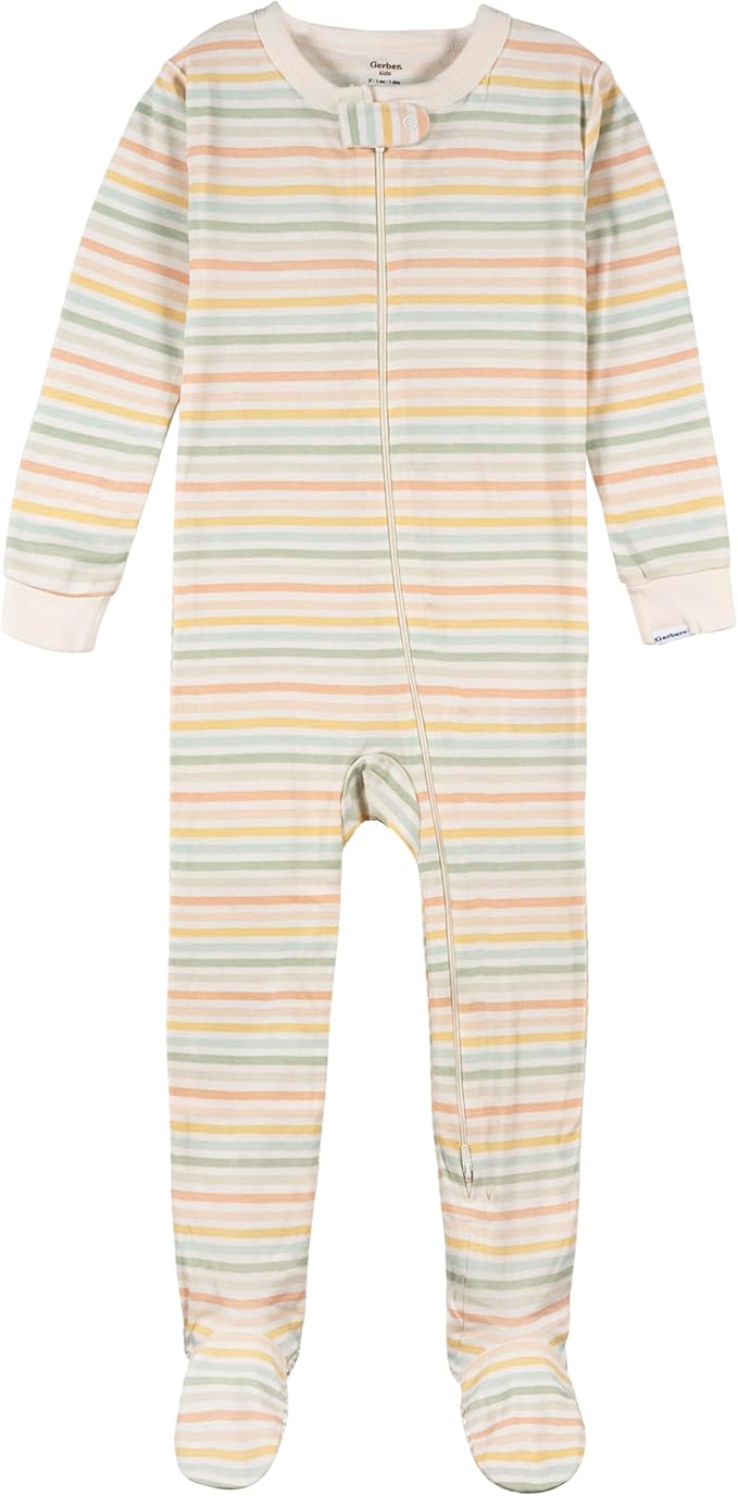 Gerber baby-boys Baby-boys 4-pack Footed Pajamas