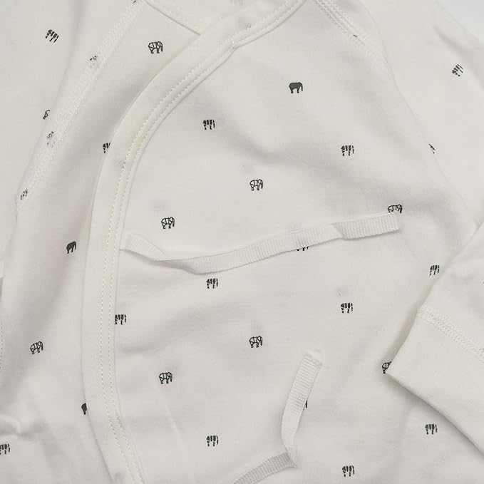 100% Organic Cotton Soft 0-6 Months 2-Piece Unisex Footless Newborn Baby Sleepers Pajamas Romper Boys Girls