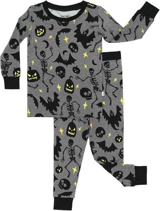 Little Sleepies Two-Piece Pajama Set for Boys & Girls, Soft Viscose from Bamboo Toddler Pajamas for Kids, Family Matching PJs