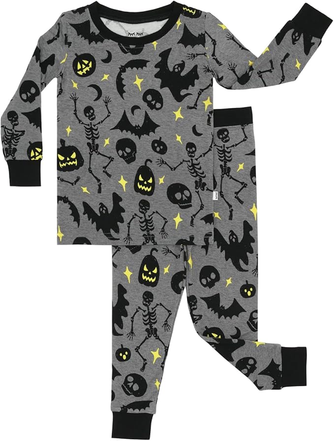 Little Sleepies Two-Piece Pajama Set for Boys & Girls, Soft Viscose from Bamboo Toddler Pajamas for Kids, Family Matching PJs