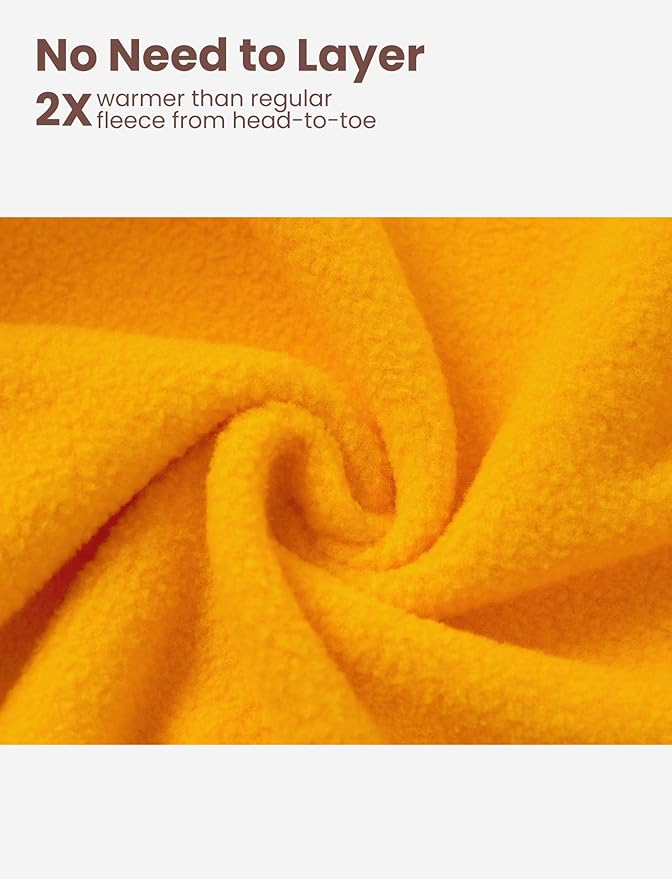 PATPAT Fleece Hooded Footed Romper Clothes, Soft Warm Footie Covers, Car Seat Friendly, Easy Zip, Cute Boy Girl