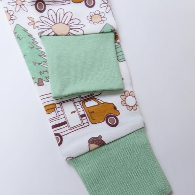 HonestBaby 2-Piece Pajamas Sleepwear Pjs 100% Organic Cotton for Baby, Toddler, Kids, Boy