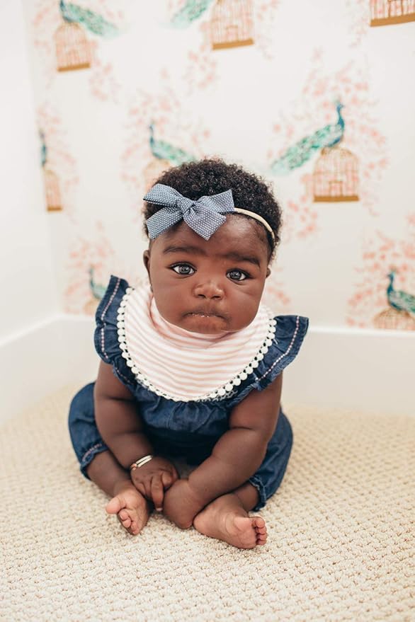 Copper Pearl Baby Bandana Drool Bibs for Drooling and Teething 2-Pack Fashion Bibs Gift Set “Audrey