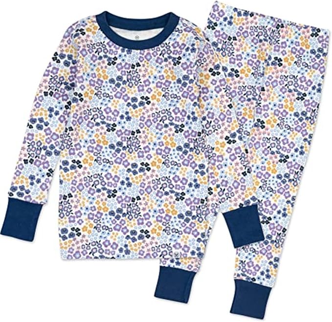 HonestBaby Classics 2-Piece Pajamas Sleepwear Pjs 100% Organic Cotton for Baby, Toddler, Kids