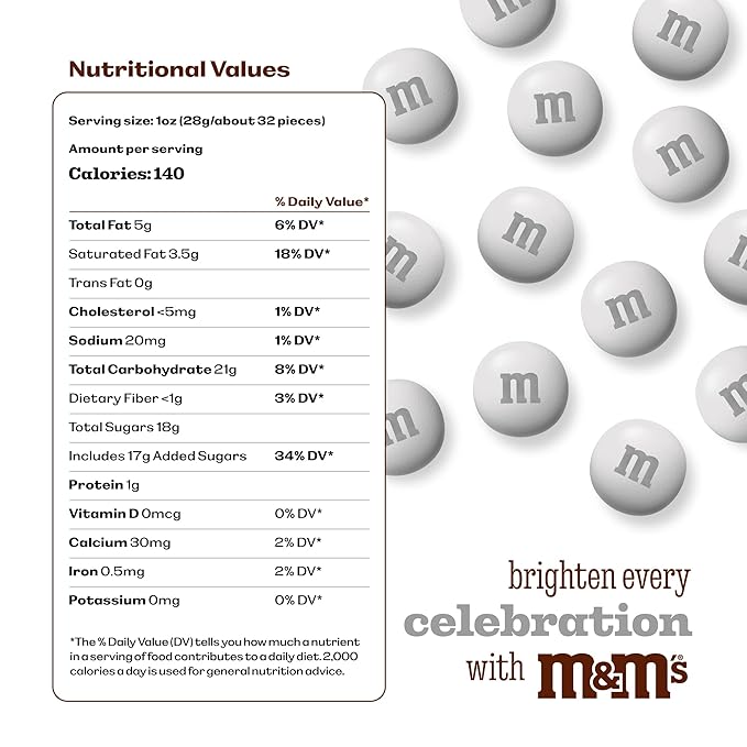 M&M’S WORLD Milk Chocolate Platinum Candy-5lbs of Bulk Candy in Resealable Pack for Candy Buffet,Birthday Parties,Theme Meetings,Sweet Stuff for DIY Party Favors or Edible Decoration