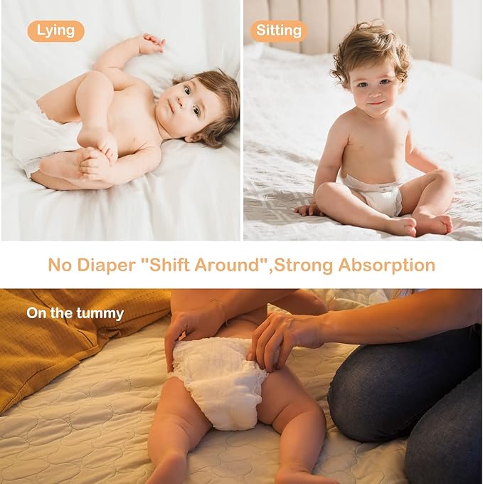 Baby Diapers Size 5 (27+lb),48 Count Babycozy Dry Disposable Diapers Bouncy Soft,0.8D Softer Touch Diapers and 10 Micron Velvet Soft Fiber Diapers Hypoallergenic for Sensitive Infant Skin