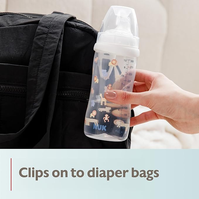 NUK Active Cup, Fun Fruits and Animals, Amazon Exclusive Collection, 10 Oz, Pack of 2 – BPA Free, Spill Proof Transition Sippy Cup