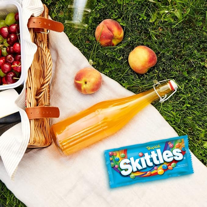 SKITTLES Candy, Tropical Bulk Candy 2.17-Ounce, 36 Packs of Individually Wrapped Candy Bulk Box