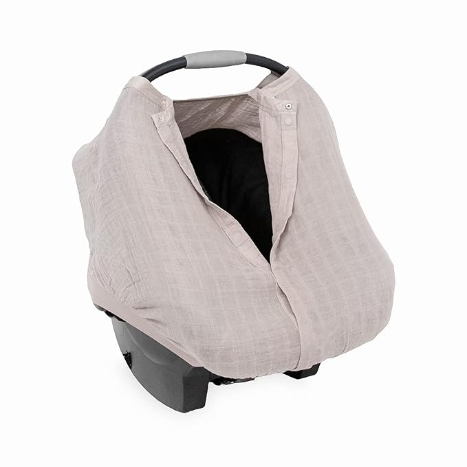 Little Unicorn Breathable Car Seat Canopy | Magnetic Closure Cover & Universal Fit | Protection & Privacy for Baby (Porpoise)