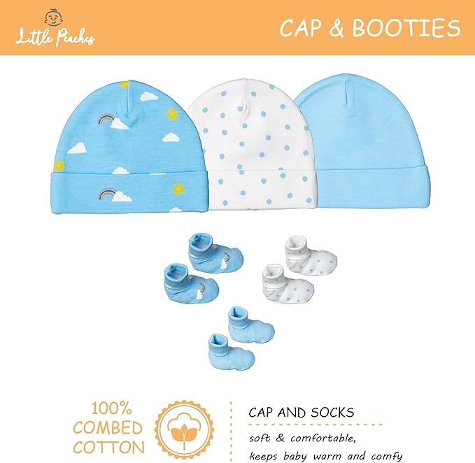 Baby Girl Clothes – 100% Cotton, Soft & Breathable Newborn Essentials and Gifts, Fits 3 to 6 Months