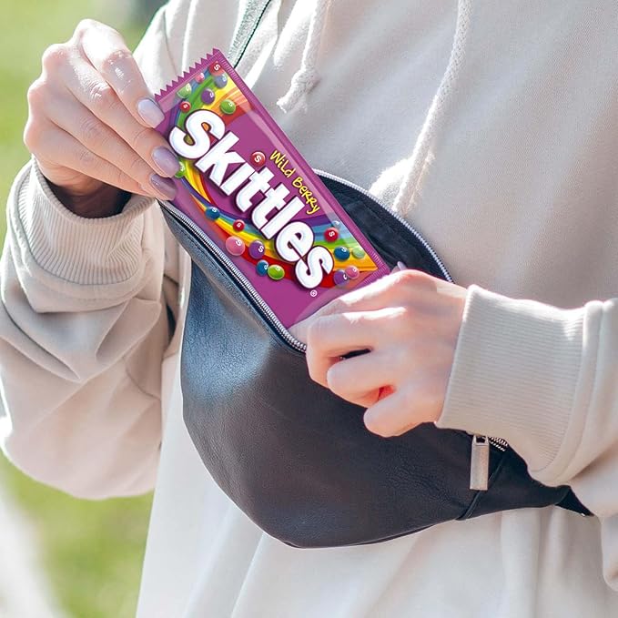 SKITTLES Candy, Wild Berry Fruit Chews Candy, 2.17 oz (36 Count)