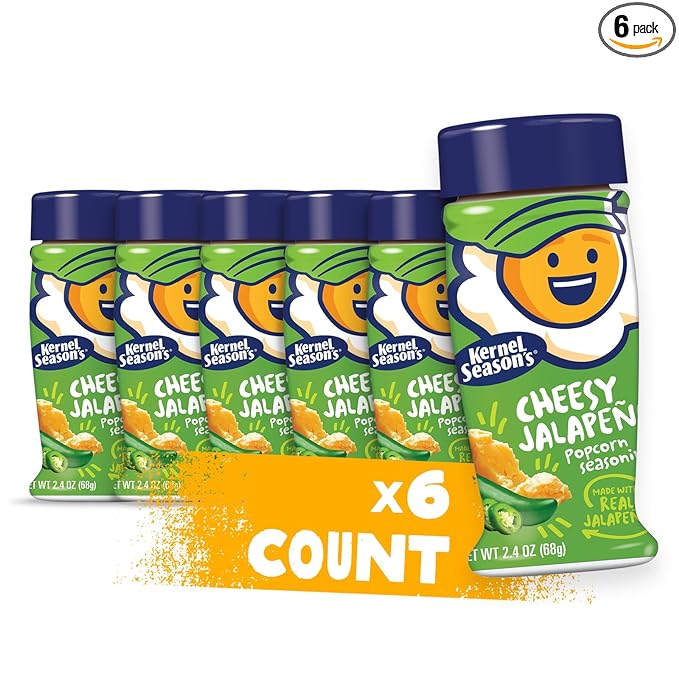 Kernel Season's Popcorn Seasoning, Cheesy Jalapeno, 2.4 Ounce (Pack of 6)