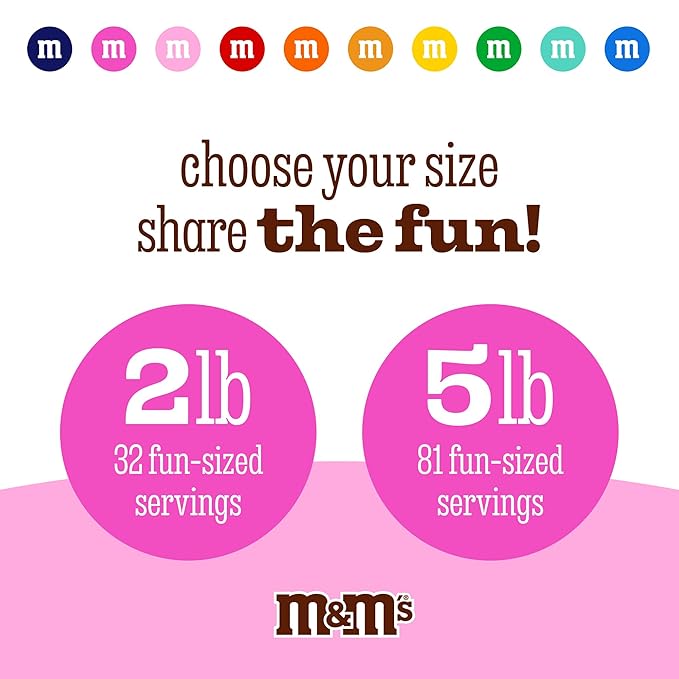 M&M’S World Bachelorette Party M&M’S Chocolate Candy 5 lb Bag – Fun Mix for Bridal Showers, Girls’ Night, Party Favors, Candy Bars, Wedding Weekend Gifts, or Bride-To-Be Decor