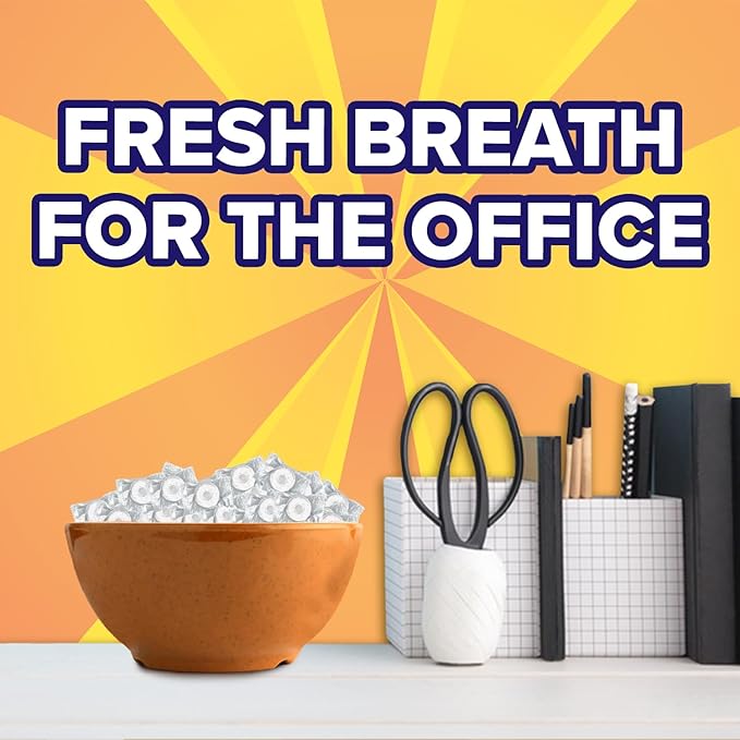 LIFE SAVERS Orange Mints, Individually Wrapped, For Snacking, Sharing, Office Parties, and Pantry Stocking, 6.25 oz (12 Hard Candy Bags)