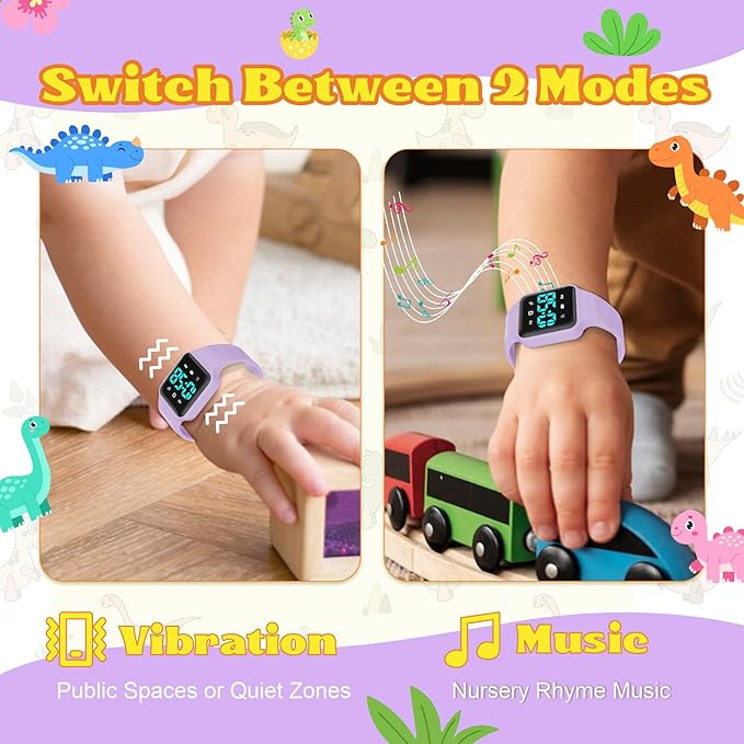 Toddler Potty Training Set – Potty Training Watch with Musical/Vibration Countdown Alerts, Fun Board Book, Progress Chart & Reward Stickers – Interactive Potty Training Kit for Kids Ages 2-6