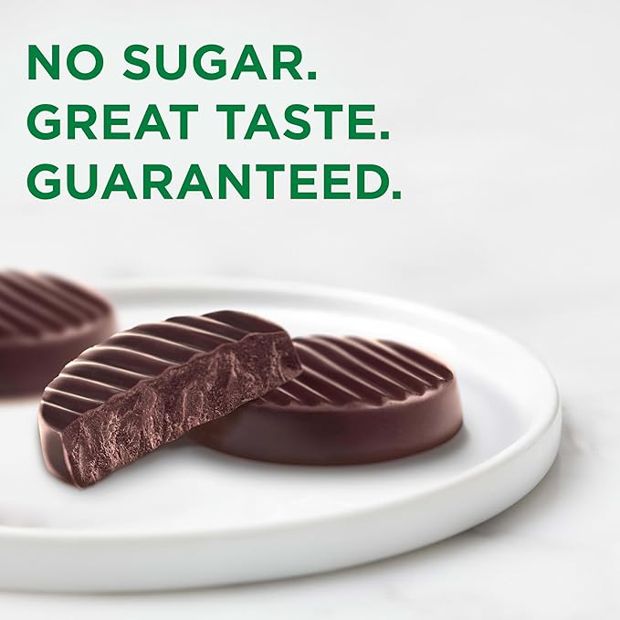 RUSSELL STOVER Sugar Free Dark Chocolate Medallions Candy, 2 oz. bag (Pack of 10)