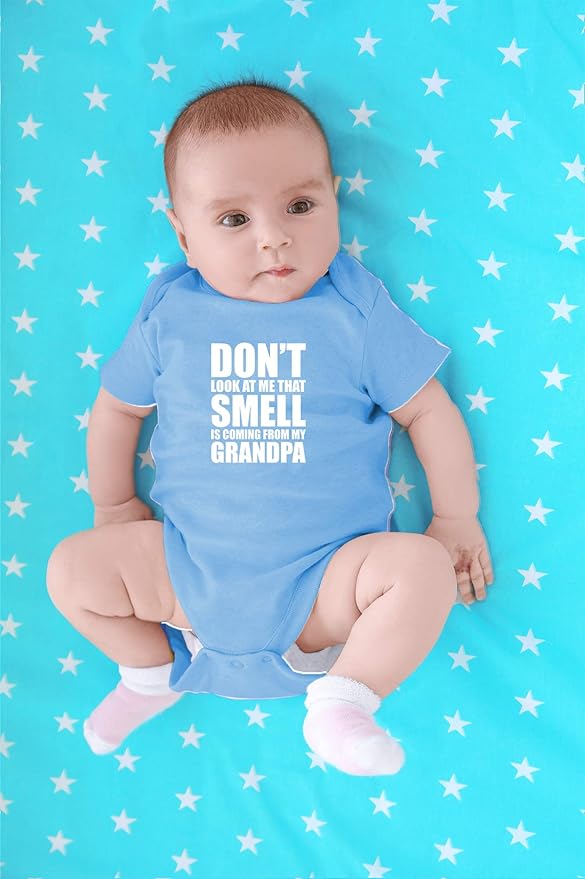 CBTwear Don't Look At Me, That Smell Is Coming From My Grandpa Baby Bodysuit - Newborn Unisex Clothes