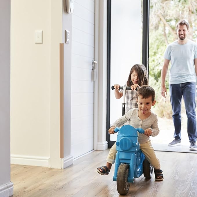 Tongmo Wall Corner Guard Edge Protector, 1x1x36 inch Baby Proofing Corner Guards, Self-Adhesive Furniture Edge Strips for Home & Office, 5 Pack (5, Lightbrown, 36" L x 2" W x 2" H)