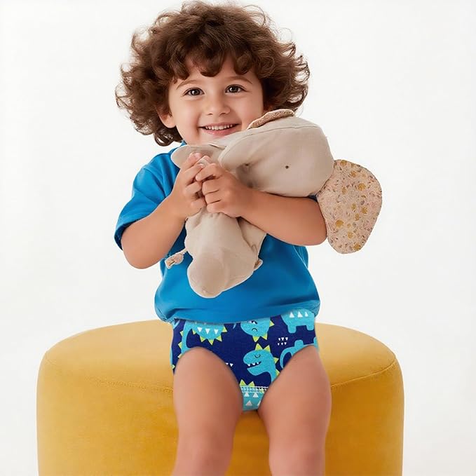 Upairy Training Pants for Boys Girls–Soft & Leak-Resistant Potty Training Underwear,Up Airy Potty Pants Comfortable for Toddlers(6PCS,S)