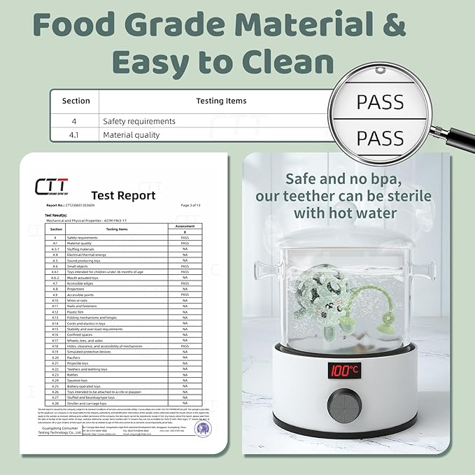 Baby High Chair Suction Toys Teething Chew - Baby Teething Toys Silicone Teethers Table Toys, Food Grade Silicon for 6 12 18 Months (GreenDGreen)