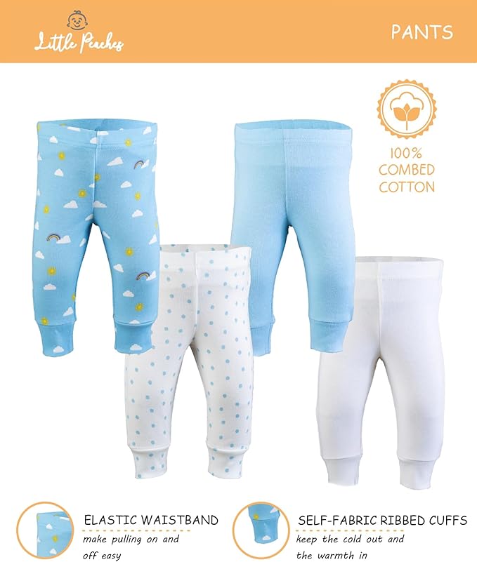 Baby Boy Clothes & Accessories Set – Newborn Essentials Gift – Fits 6 to 9 Months