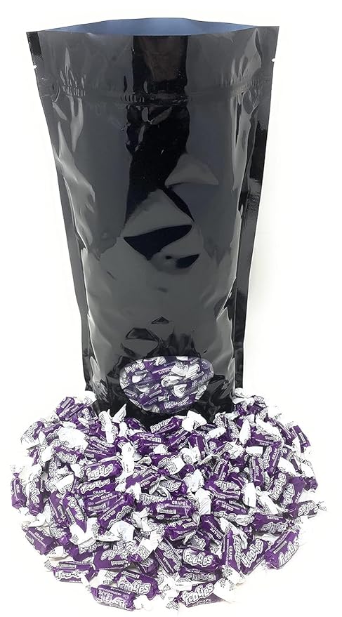 Grape Tootsie Roll Frooties Chewy Candy With Bold Juicy Grape Flavor 85+ Pieces Individually Wrapped In Resealable Assortit Bag, 1.5 Lb (24-Oz) Made In USA