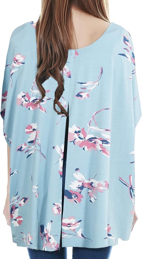 Smallshow Women's Nursing Top Maternity Poncho for Breastfeeding