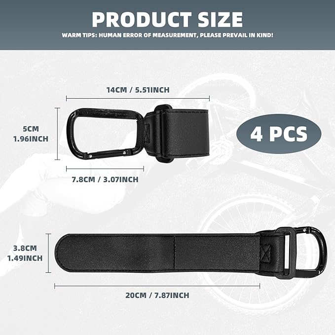 4 Pack UTV Hook for Hanging Headsets, Helmet and Goggles, Multipurpose Carabiners Clip Adjustable Hanger Hook for Electric Scooters Bicycle Stroller SXS Accessory