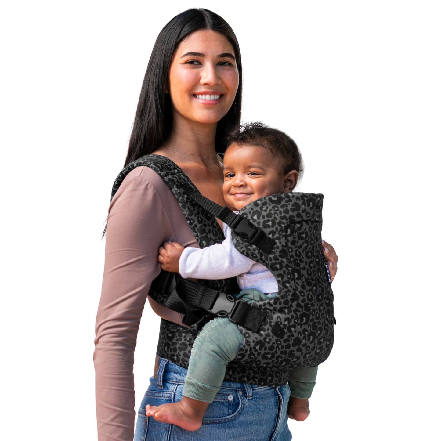 Infantino Flip 4-in-1 Convertible Baby Carrier, Adjustable, Ergonomic Babywearing, Registry Essential, Baby Carrier for Newborn to Toddler, Gray