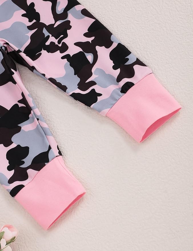 oklady Toddler Baby Girl Clothes Solid Color Ruffle Tops Floral Pants with Headband Fall Winter Cute Girl Outfits