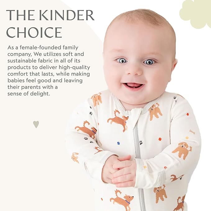 Bamboo Little Soft Baby Footie Pajamas, Baby Clothes, Newborn Sleepers, 95% Viscose and 5% Spandex, 0-24 Months