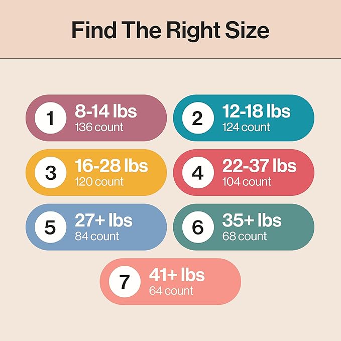 The Honest Company Clean Conscious Diapers for Delicate Skin | Up to 100% Leakproof | Hypoallergenic, Fragrance Free | Girl Prints | Super Club Box, Size 1 (8-14 lbs), 136 Count (Prints May Vary)