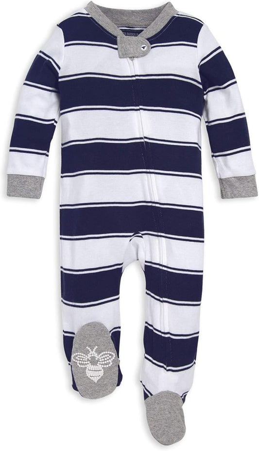 Burt’s Bees Baby Boys' One-Piece Sleep and Play 100% Organic Cotton PJs