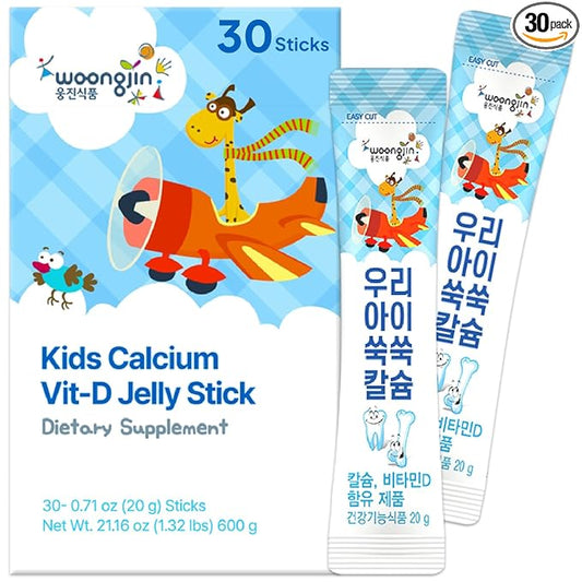 Korean Food Kids Calcium Vit D Jelly Stick | Kids Snack, Woongjin Food