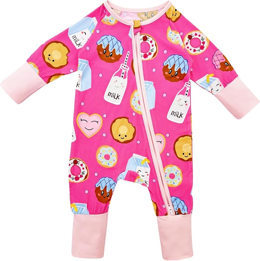 Bow Dream Bamboo Rayon Baby Pajamas Infant Sleepers Newborn Girl Boy Clothes Rompers Jumpsuit Outfit