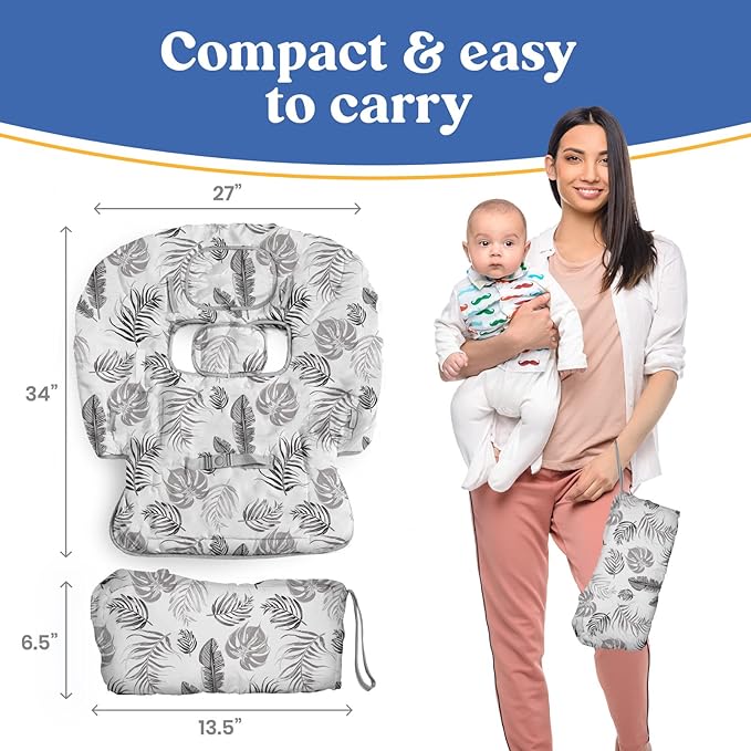 PILLANI Shopping Cart Cover for Baby, High Chair Cover for Restaurant Seat - Grocery Cart Cover for Baby Girl and Boy, Comfortable Cotton Buggy Covers for Babies - Padded Toddler Shopping Cart Cover