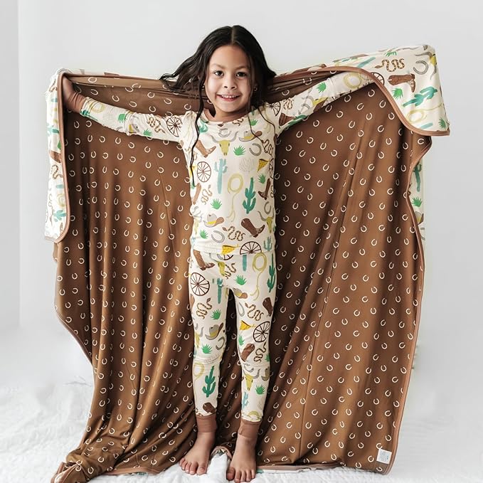 Little Sleepies Two-Piece Pajama Set for Boys & Girls, Soft Viscose from Bamboo Toddler Pajamas for Kids, Family Matching PJs