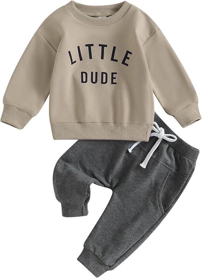 CIYCUIT Toddler Baby Boy Clothes Long Sleeve Sweatshirt Pants Set Fall Winter Outfits