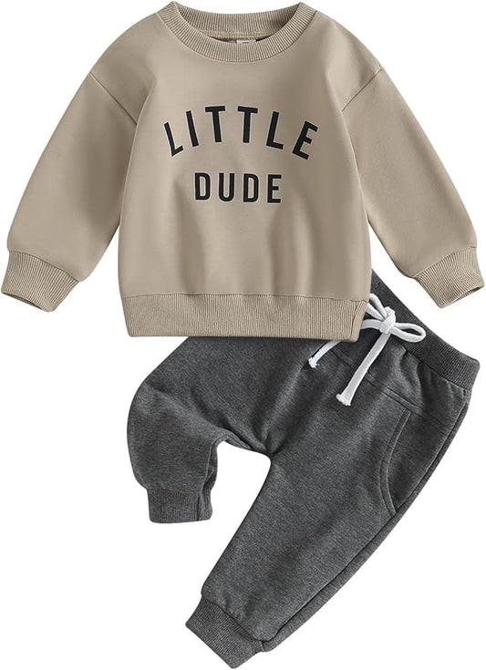 CIYCUIT Toddler Baby Boy Clothes Long Sleeve Sweatshirt Pants Set Fall Winter Outfits