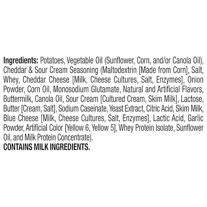 Ruffles Cheddar & Sour Cream Flavored Potato Chips, 1.5 Ounce (Pack of 64)