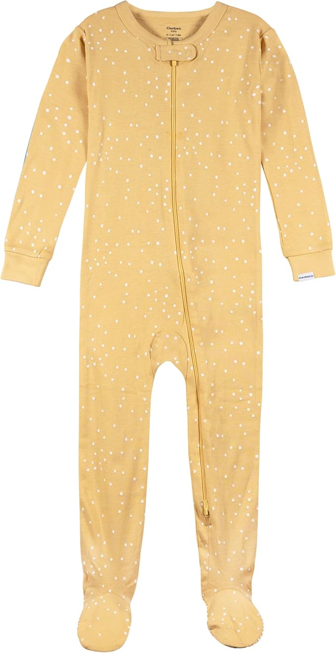 Gerber baby-boys Baby-boys 4-pack Footed Pajamas