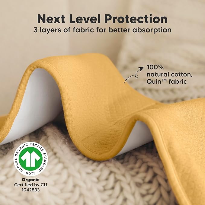 KeaBabies 5-Pack Organic Burp Cloths Baby Girl, Boy - Extra Large, Absorbent Baby Burp Cloths, Soft Burping Cloths for Babies, Newborn Burp Clothes, Cotton Burp Rags, Thick Burp Cloth (Phase/Quin)